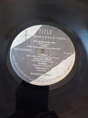 Disco de Vinil Titas - VEJA AS FOTOS