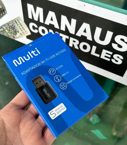 Adaptador Wifi Multi 5G Compatível com Windows e MacOs - Plug And Play 