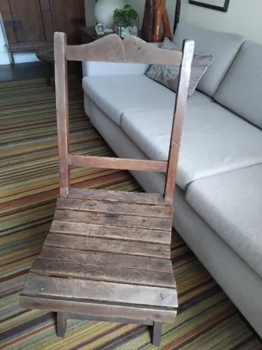 cadeira antiga madeira rustica 