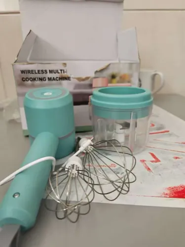 Mini batedeira e processador de alimentos elétrico recarregável