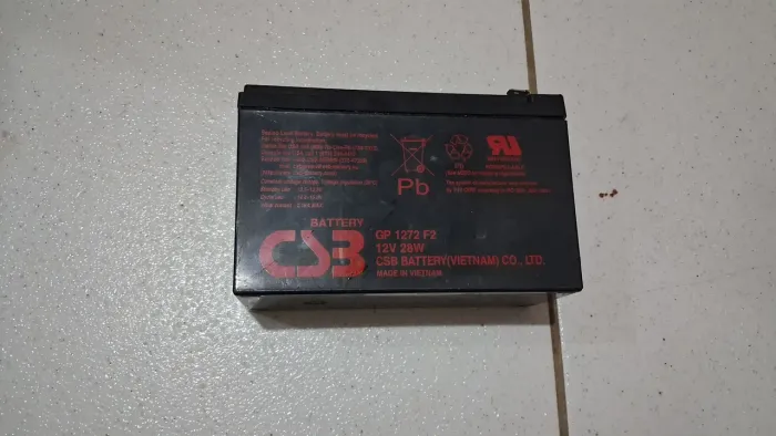 Bateria chumbo-ácido selada CSB GP 1272 F2.