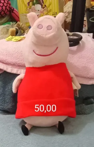 FOFA! PRESENTEIE QUEM VC AMA! Pelúcia da Peppa Pig - Fofinha e Divertida!