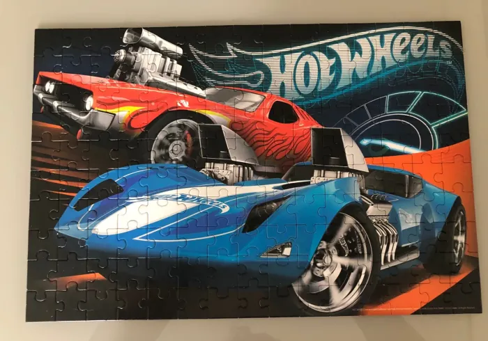 Quebra Cabeça Hotwheels 150 peças