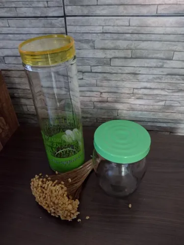 Potes para mantimentos de Vidro - Kit com 2