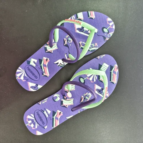 Chinelo Havaianas Flat Duo Vibes Roxo