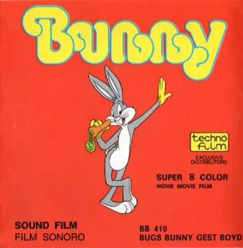 Filme Super 8 - Bunny (Pernalonga) - Warner Bros - Techno Film - Raridade dos anos 70 