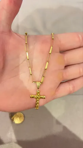 Corrente de ouro 18k modelo cartier