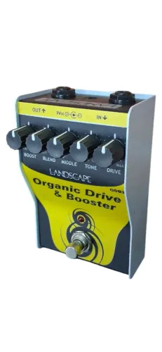 Pedal De Efeito Organic Drive E Booster Landscape Odb2 Amarelo