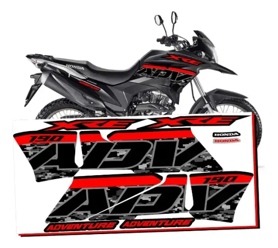 Kit Faixas Adesivos Xre 190 Adventure 2016 À 2023 Varias Cor