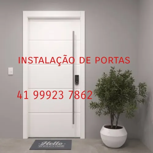 Instalação de portas de madeira 