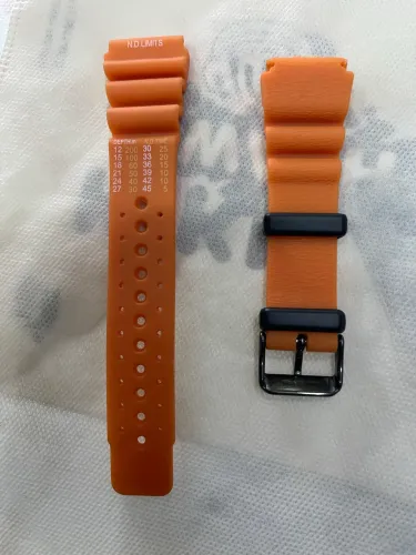 Pulseira Aqualand Custom laranja 24mm 