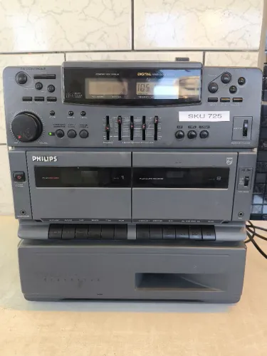 Som antigo Philips AZ8900 para peças ou possível restauro 