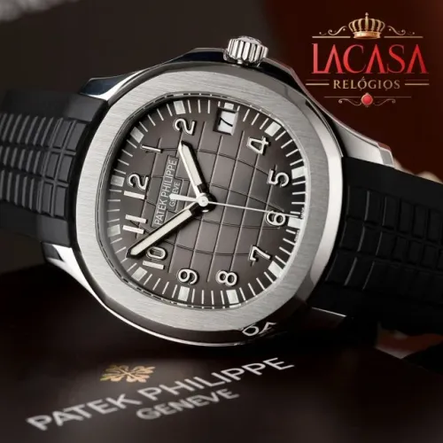 Oferta de Luxo - Relógio Masculino Patek Aquanaut - Elegância em Suas Mãos - Mais Vendido
