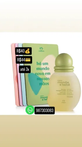 Óleo para bebê Natura Mamãe e Bebê 100ml