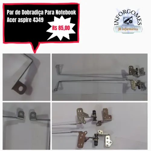 Par de Dobradiça Para Notebook Acer aspire 4349