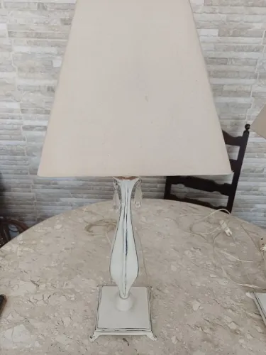 Abajur Luminária Estilo Neoclássico Brancas - um par