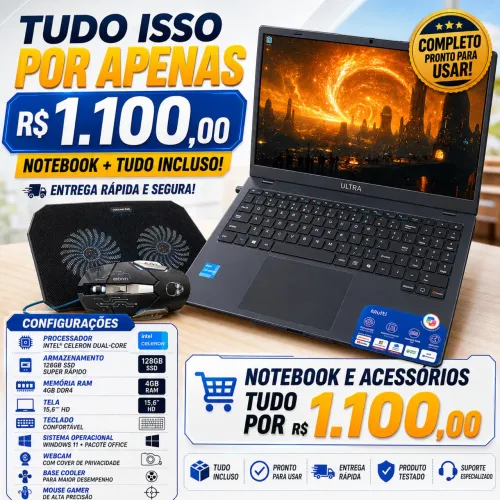 ? NOTEBOOK COM SSD SUPER RÁPIDO ? | TELA GRANDE DE 15? ?