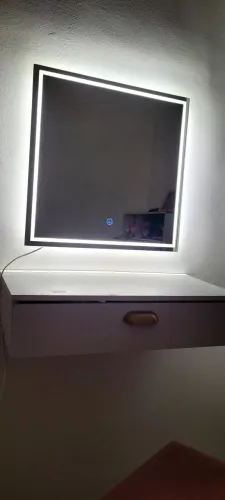 Penteadeira Suspensa + Espelho Led 3 Cores+ 1 Poltrona * Tudo Novo*