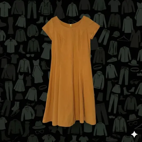 Vestido curto godê