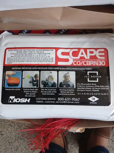 Máscara de fuga de emergência Scape