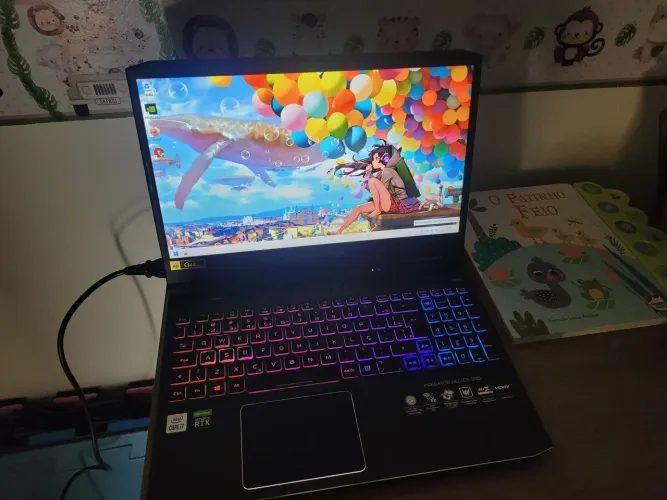 Notebook Acer Predator Helios 300 i7 10ª 16GB RAM RTX 2070 (8GB)