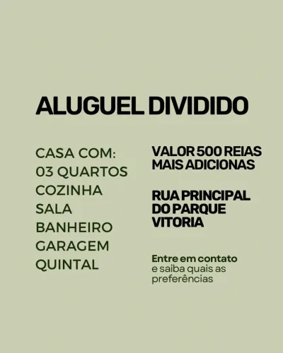Aluguel dividido
