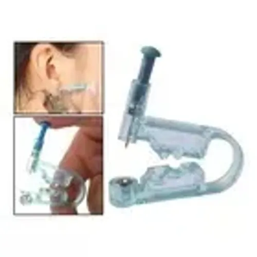 1Kit Mini perfurador Para Furar Boca Nariz Orelha Piercing Descartável Ferramenta com Brin