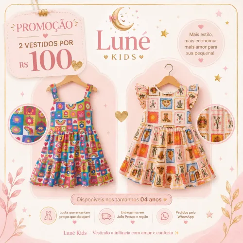Vestidos para meninas 