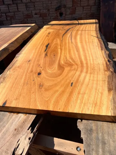 Tampo de Mesa de Prancha de Madeira