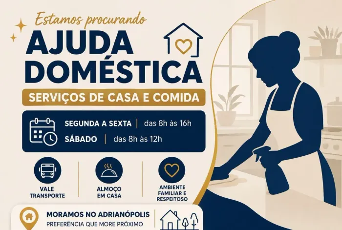 Serviços Domésticos - Serviços de casa, comida e roupas