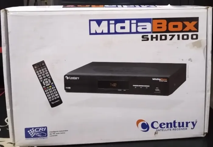 Receptor Century Midiabox SHD7100 (Digital, Analógico e HD) + Cabos