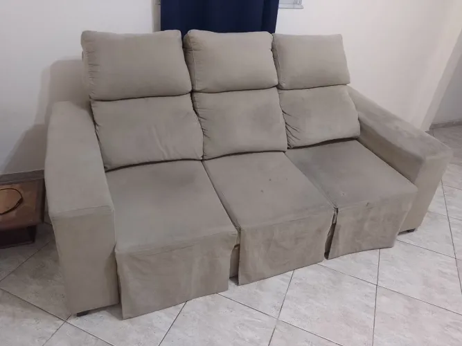 Sofá Retrátil 3 Lugares