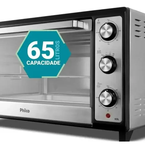 Forno Elétrico De Bancada 65l Philco Dourador 2000w 127 volts