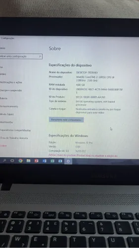Notebook Samsung Intel Core i3 - 4GB RAM - Windows 10 Pro