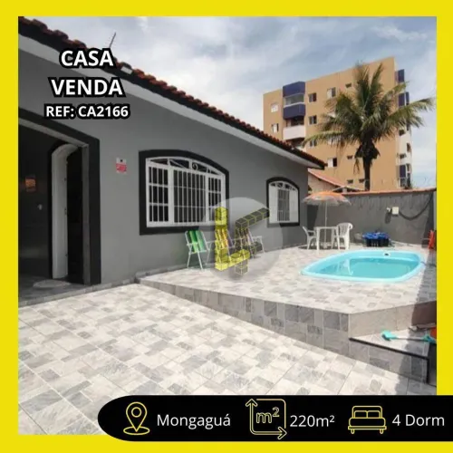 Casa praia com piscina, 4 dormitórios à venda, 220 m² por R$ 580.000 - Balneário Jussara -