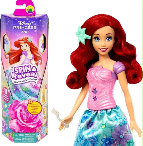 Boneca Ariel, Mattel, Spin E Reveal<br>