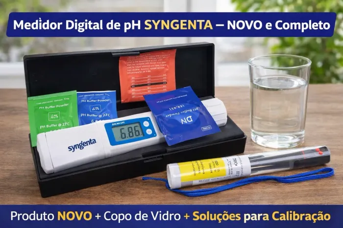 ? Medidor Digital de pH SYNGENTA - NOVO e Completo