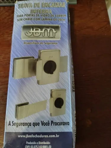 Fechadura de segurança para porta de vidro de correr. MOD FC2-20