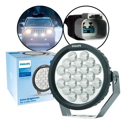 Farol Auxiliar Philips Led Redondo 7 Polegadas Ud2001rx1