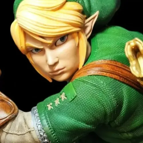 Estátua Link - The Legend of Zelda - Escala 1/10 - Custom