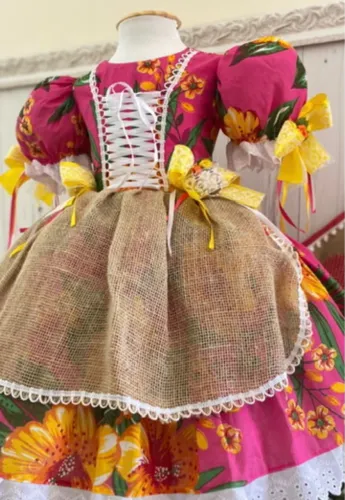 Vestido via flora tam 6 anos