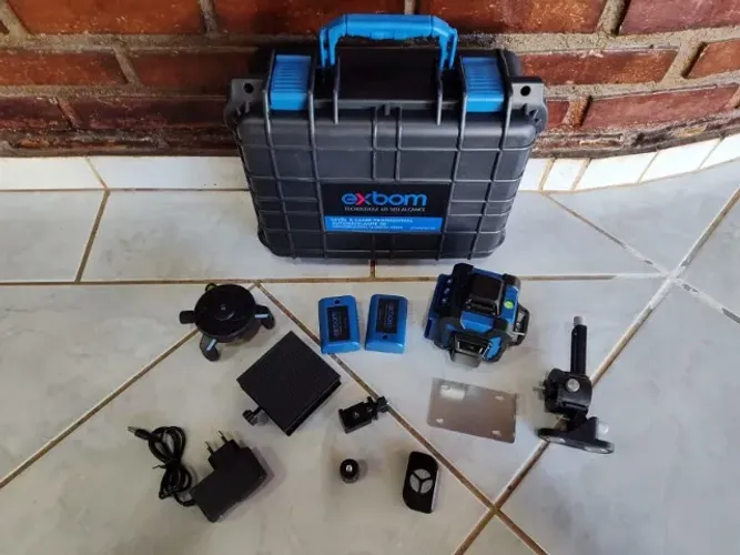 Nível a Laser 4D Profissional 16 Linhas Verde Alcance 30m