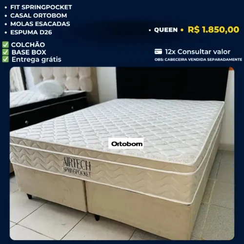 Cama colchão queen molas ensacadas ortobom ultimas unidades