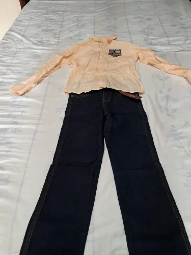Conjunto country vintage marca Radade tamanho 8 infantil Masculino/Feminino novo
