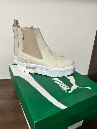 coturno puma off white novo