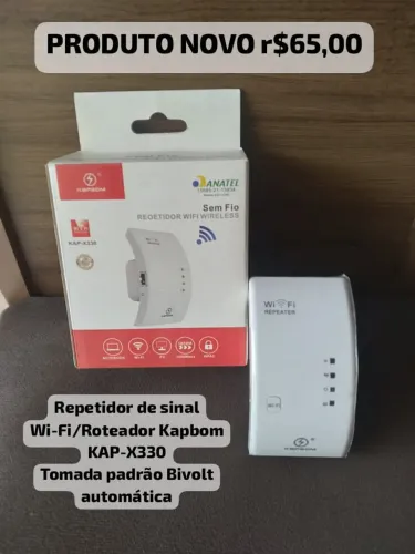 Repetidor de sinal Wi-Fi/Roteador Kapbom KAP-X330