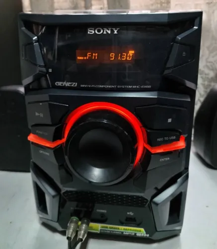 Central Sony Mhc-ex66 Bom Estado Funciona Mas Não Lê Cd