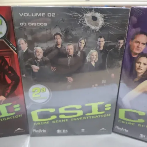 Coleção Filmes CSI - 9 DVDs