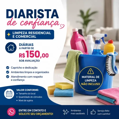 Diárias De Limpeza