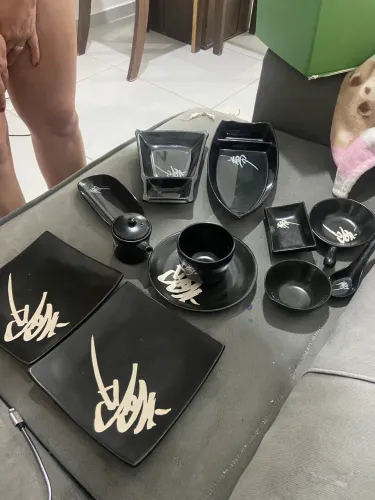 Kit sushi de porcelana 